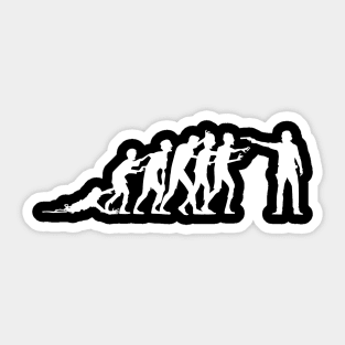 Zombies Evolution - Zombie Zombies Sticker